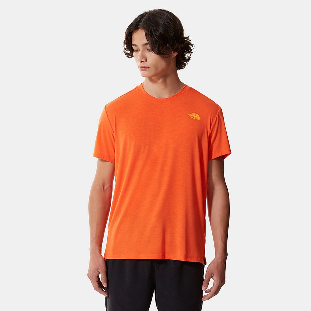 The North Face T-Shirts Mens Australia - The North Face Wander Orange Running & Training (SVW-186742